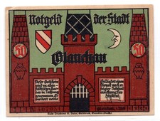 1921 Germany Glauchau Notgeld 50 Pfennig Note (3345)