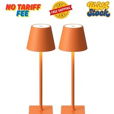 2 Pack Cordless Table Lamp,Portable LED Desk Lamp, 4000mAh Battery Operated