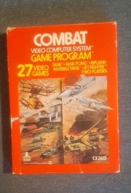 Atari 2600 Jr. Console With Joystick And CIB Combat Game Tested And Working