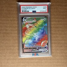 2020 Pokemon Snorlax VMAX 206/202 Sword & Shield Rainbow Rare PSA 9 on eBay