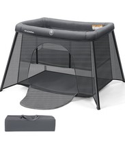 ELEMARA 3 in 1 Baby Travel Crib: Easy-Set Up, Portable With Comfortable Mattr...