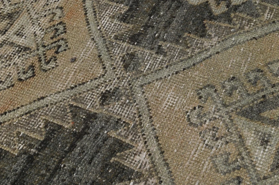 Alfombra de corredor turca vintage 2x9 pies lana anatolia hecha a mano pasillo Oushak BEIGE Foto 4 de 4