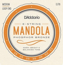 D'Addario EJ76 Phosphor Bronze Medium Mandola Strings 8 Set 15-52 Gauge