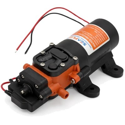 Quiet Operation Water Pump - 12V DC, 1.2 GPM, Self-Priming