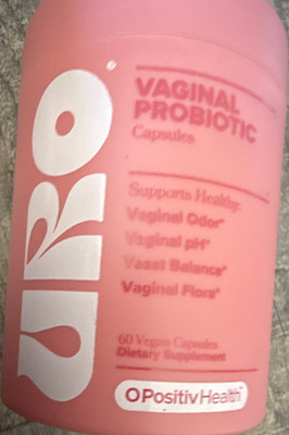 O Positiv Health Vaginal Probiotic Capsules 60ct Vegan EXP 6/2026