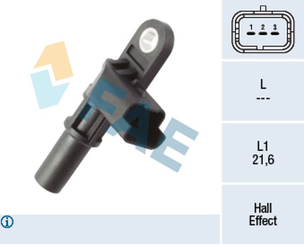 Nockenwellensensor Hallgeber ZüNdimpulsgeber FAE 79444 FüR MAX CitroËN Ford DS 3-image