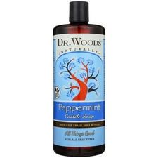 Dr. Woods Castile Soap Peppermint 32 Oz