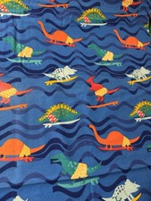 snuggle flannel fabric- By The Yard - Dinosaur