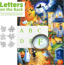 500 Piece Puzzles for Adults, Jigsaw Puzzle of Halloween Town, Funny Puzzle, ...