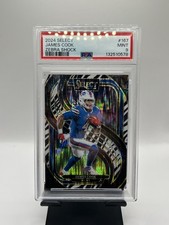 2024 Panini Select - Premier Level James Cook #167 Zebra Shock Prizm PSA 9