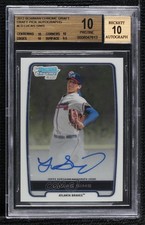 2012 Bowman Draft Chrome Picks Lucas Sims #BCA-LS BGS 10 PRISTINE Auto 01i1