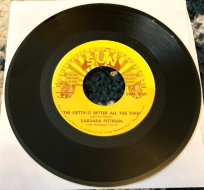 Barbara Pittman: I'm Getting Better.../Two Young Fools... 45 Sun/US RE VG+ HEAR
