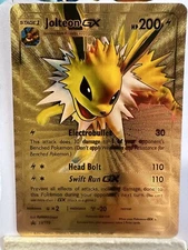 Jolteon Gx Pokemon Gold Foil Fan Art Hp200 NM