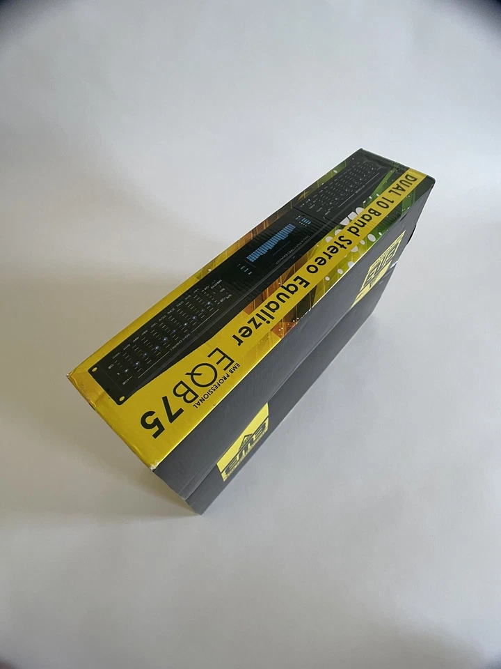 New EMB EQB75 19'' Rack Mount Dual 10 Band 4 Input Stereo Spectrum Equalizer - Image 2 of 3