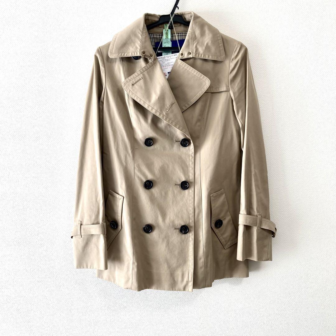 Burberry Blue Label Nova Check Trench Coat from Japan