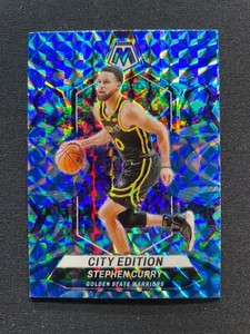 Stephen Curry | 2023-24 Panini Mosaic NBA Basketball | #276 CE Blue Reactive