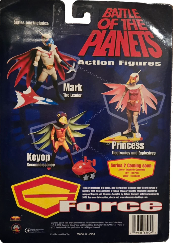 Figura Marca Batalla de los Planetas con Avión Marino y Sonic Boomerang G-Force 2002 Foto 2 de 2