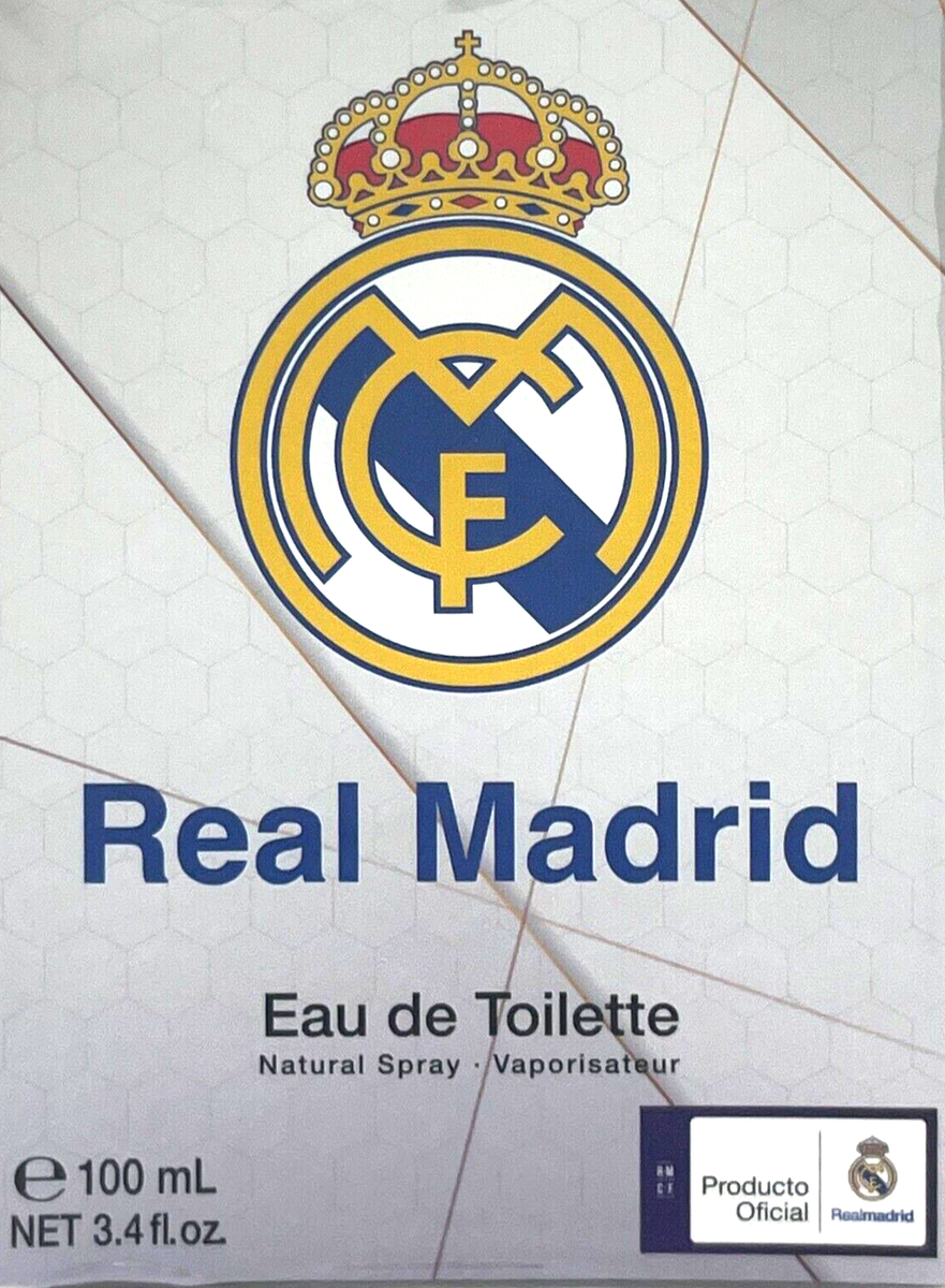 REAL MADRID EAU DE TOILETTE SPRAY FOR MEN 3.4 Oz / 100 ml BRAND