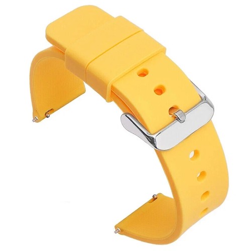 Silicone Rubber Watch Strap Smart Band 16 18mm 20mm 22mm 24mm Quick Release Lot - Picture 9 of 12