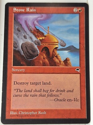 Stone Rain - Tempest - Magic the Gathering MTG Nice!