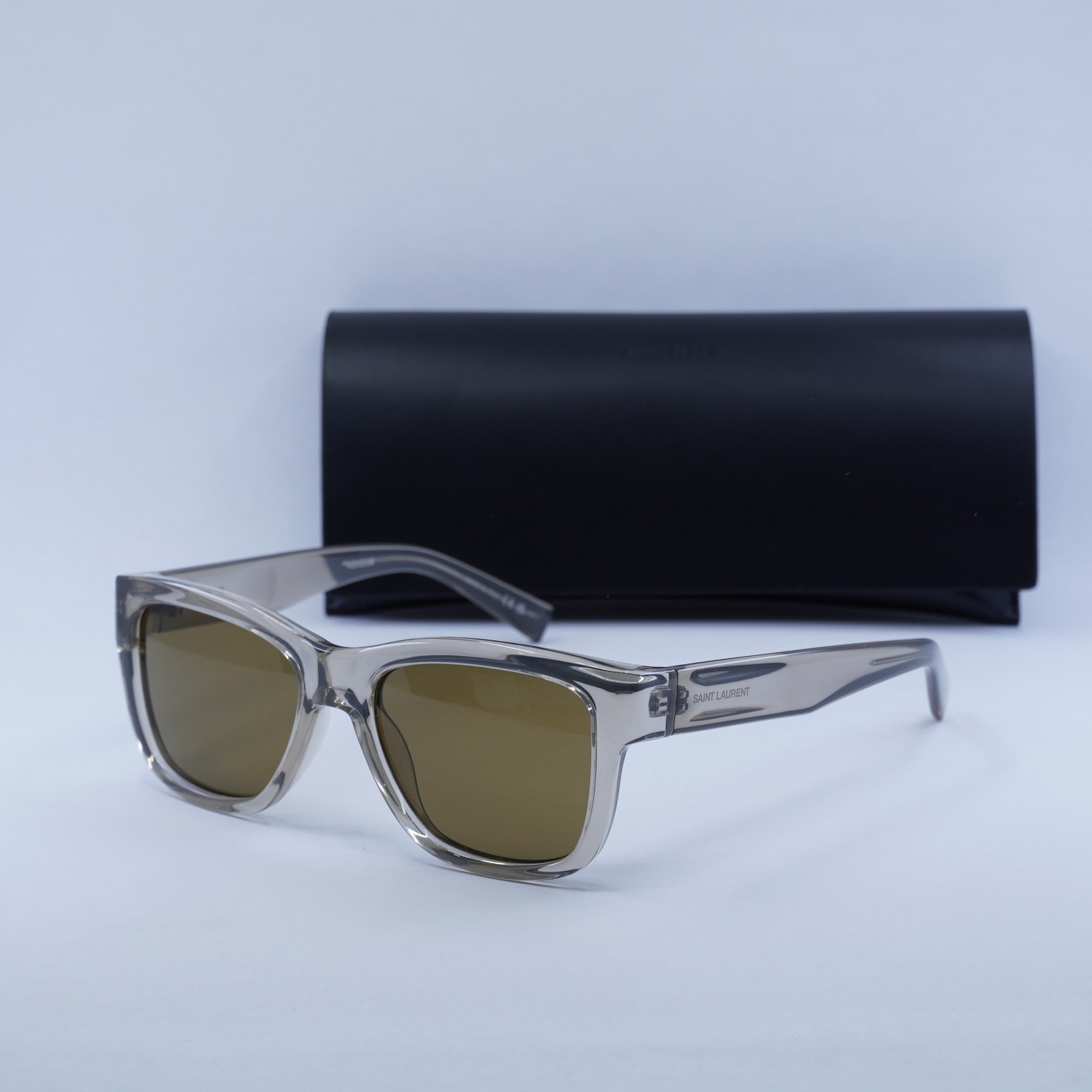 SAINT LAURENT SL674 005 Occhiali da Sole Trasparente Beige Marrone 54 18 145 Nuovi Autori...