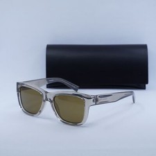 SAINT LAURENT SL674 005 Transparent Beige/Brown 54-18-145 Sunglasses New Auth...