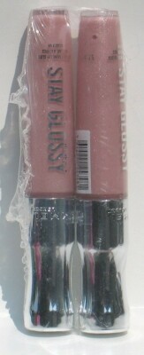 Lot of 2 Rimmel London Stay Glossy Lip Gloss - 110 Dorchester Rose FREE SHIPPING