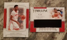 2019-20 Panini National Treasures Clint Capella Timeline Materials /99, Base /99