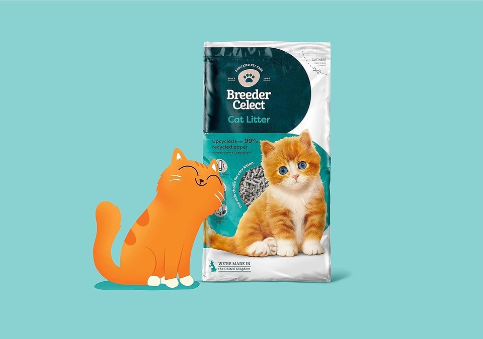 BREEDER CELECT BEST RECYCLED PAPER CAT LITTER 30L eBay