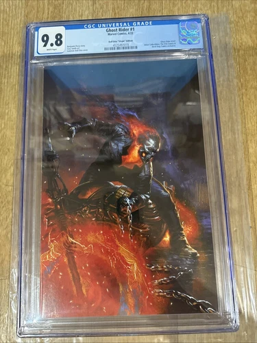 GHOST RIDER #1 NM 2022 GABRIELE DELL'OTTO Virgin  / DEVIL DOG Graded Cgc 9.8