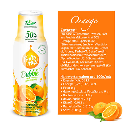 Fruttamax Getränkesirup / Sirup / Softdrink / 50% Fruchtgehalt 500ml