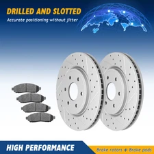 Front Brake Rotors & Ceramic Pads For Nissan Frontier Xterra Pathfinder Equator