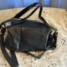 Ted Baker Women Purse Handbag Crossbody Color Black Adjustable Strap New