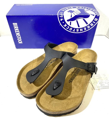 Birkenstock Gizeh BS Womens Size 8 (EU39)Reg Fit Black Birko Sandals S1-650  | eBay