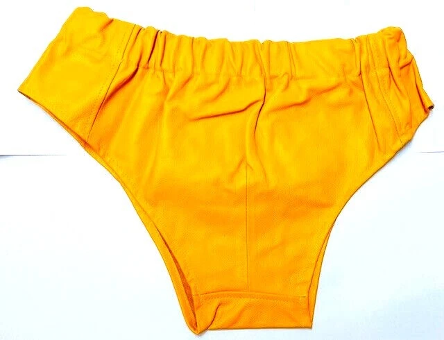 Men's Genuine Leather Soft Yellow Low-Cut Running Shorts Casual Gym Shorts #B-15
Opens in a new wind