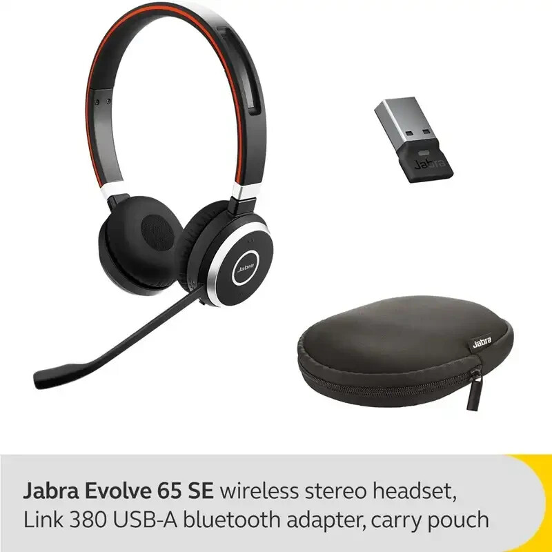 Jabra Evolve 65 SE MS Wireless Stereo Headphones Bluetooth and