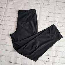 RBX Medium Leggings Cropped Black High Waisted Stretch Yoga Workout