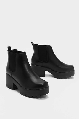 h&m divided platform ankle boots