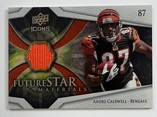 2008 Upper Deck Icons #FSM33 Andre Caldwell Future Star Materials Relic AR80