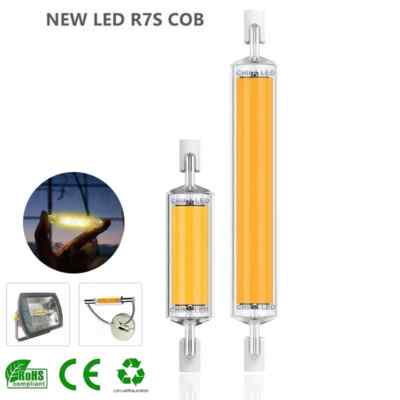 r7s 110V 220V led 78mm 118mm Dimmable Halogen Glass COB Tube High Power Bulb