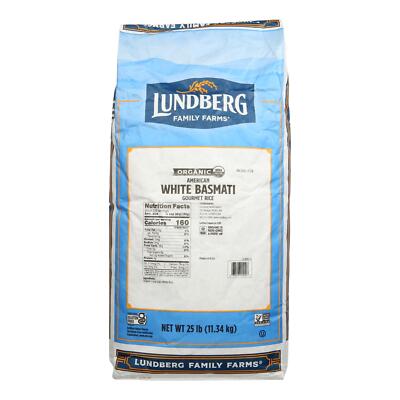 Lundberg Rice White Basmati Organic 25lb