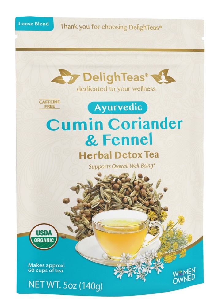 Ayurvedic Cumin, Coriander & Fennel Detox Tea - Loose Blend