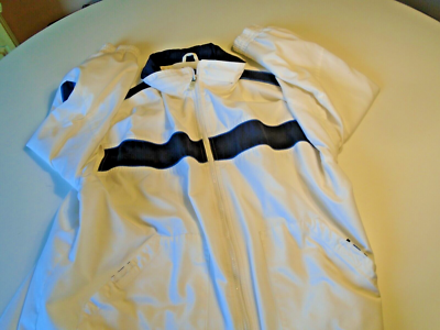 Womens CS Signature Rain Jacket Blue And White Size XL CLEAN RN