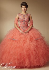 coral quinceanera