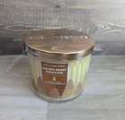 bath and body works golden berry mistletoe 3 wick candle 14.5 oz