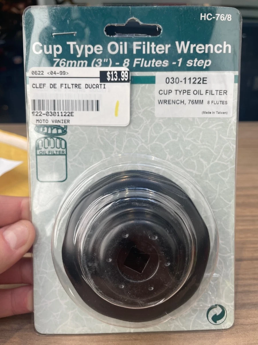 CUP TYPE OIL FILTER WRENCH 76MM 8 FLUTES FOR DUCATI OIL FILTER eBay