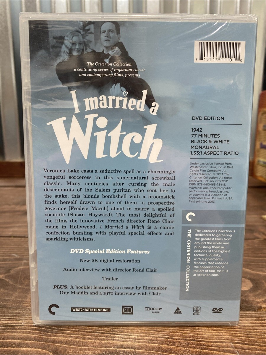 I Married a Witch - René Clair (Criterion Collection) New Sealed