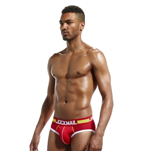 Jockmail Brand Men's Sexy Pouch Underwear Mesh Breathable Fitness Sports Briefs - Picture 9 of 25