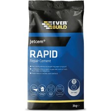 Everbuild Rapid Cement Jetcem Quick Dry Easy Mix Repairs Internal External 3KG