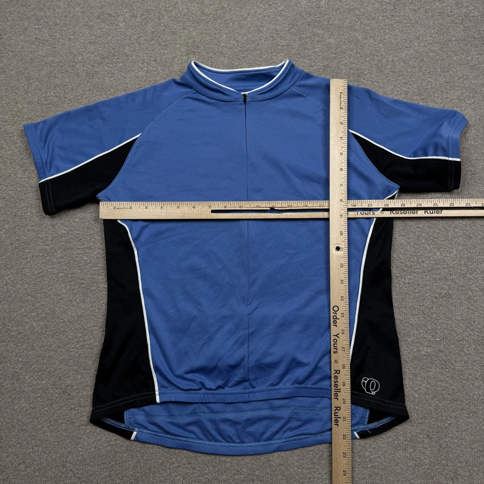 Camiseta deportiva de ciclismo Pearl Izumi para mujer talla L azul cremallera completa rendimiento ciclismo damas Foto 4 de 4